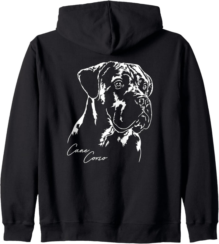 Cane Corso Hund Hunde Hundeportrait Wilsigns Kapuzenjacke