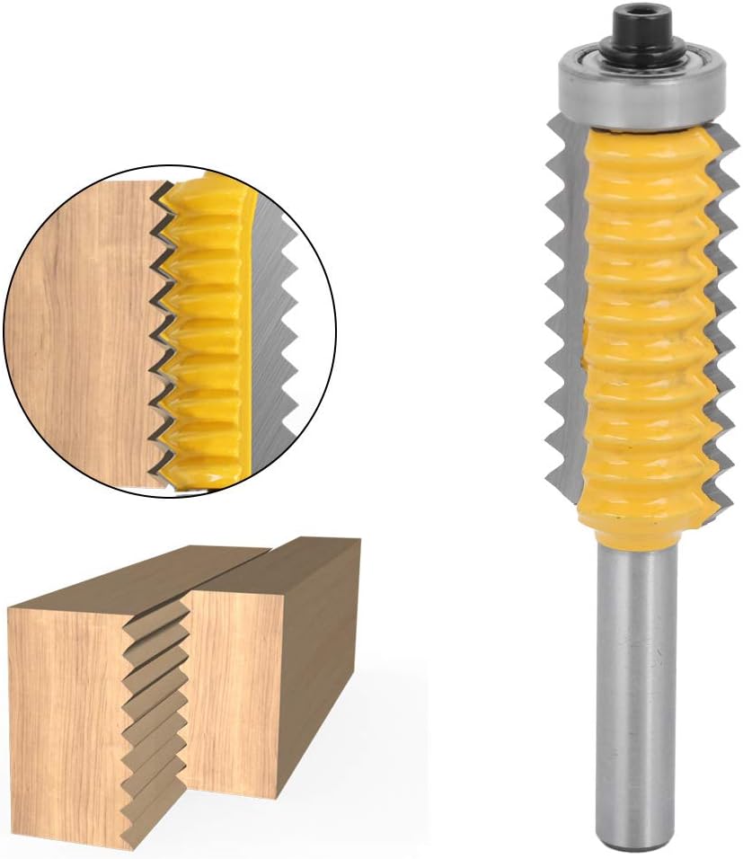 Hartmetall Verleimfräser 8mm Schaft,8 X 41 Anti Reverse Design Hartmetall Fräser,Kompakt und Tragbar