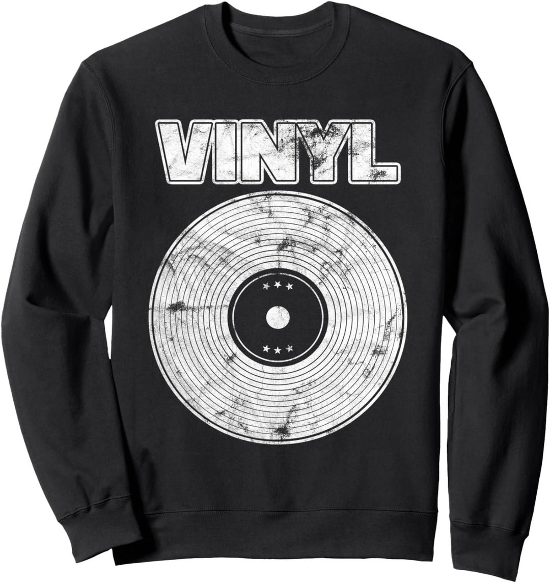 Vinyl Schallplatte Plattenspieler Geschenk Sweatshirt