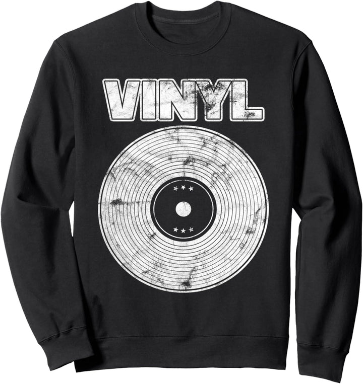 Vinyl Schallplatte Plattenspieler Geschenk Sweatshirt