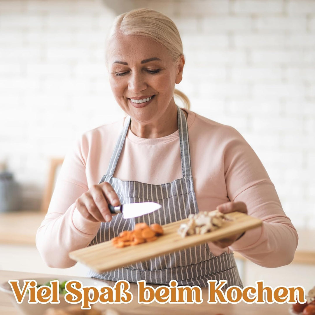 Ruhestand Geschenk, Renteneintritt Geschenk Frau Männer, Bambus-Schneidebrett-Set, Lustige Geschenke