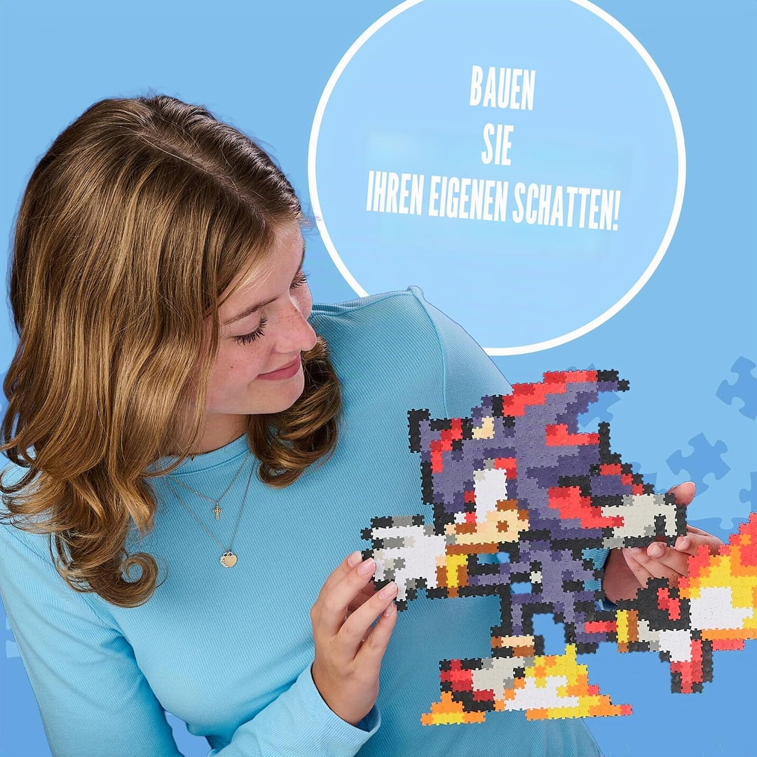 TOMY Jixelz® Remix Sonic The Hedgehog Bastelset - Running Shadow - 700+ Teile