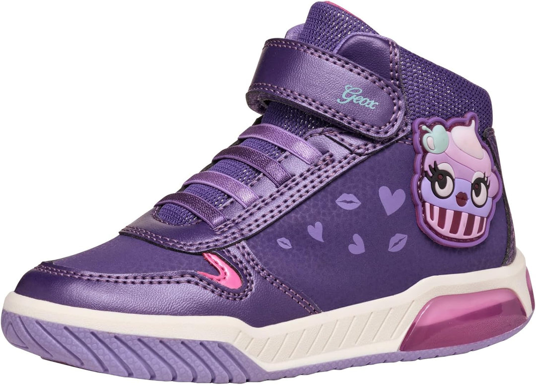 Geox Mädchen J Inek Girl CSneakers 30 EU Violet Fuchsia, 30 EU Violet Fuchsia