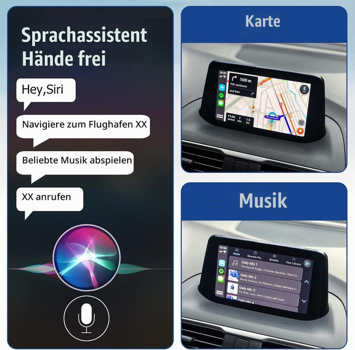Mazda Wireless Carplay Retrofit Kit, TK78-66-9U0C OEM USB-Hub für das MZD Connect System, kompatibel