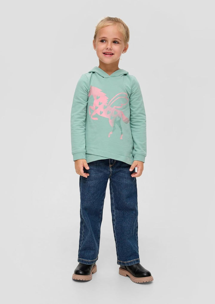 s.Oliver Junior Mädchen Jeans Hose, Wide Leg Blue 104