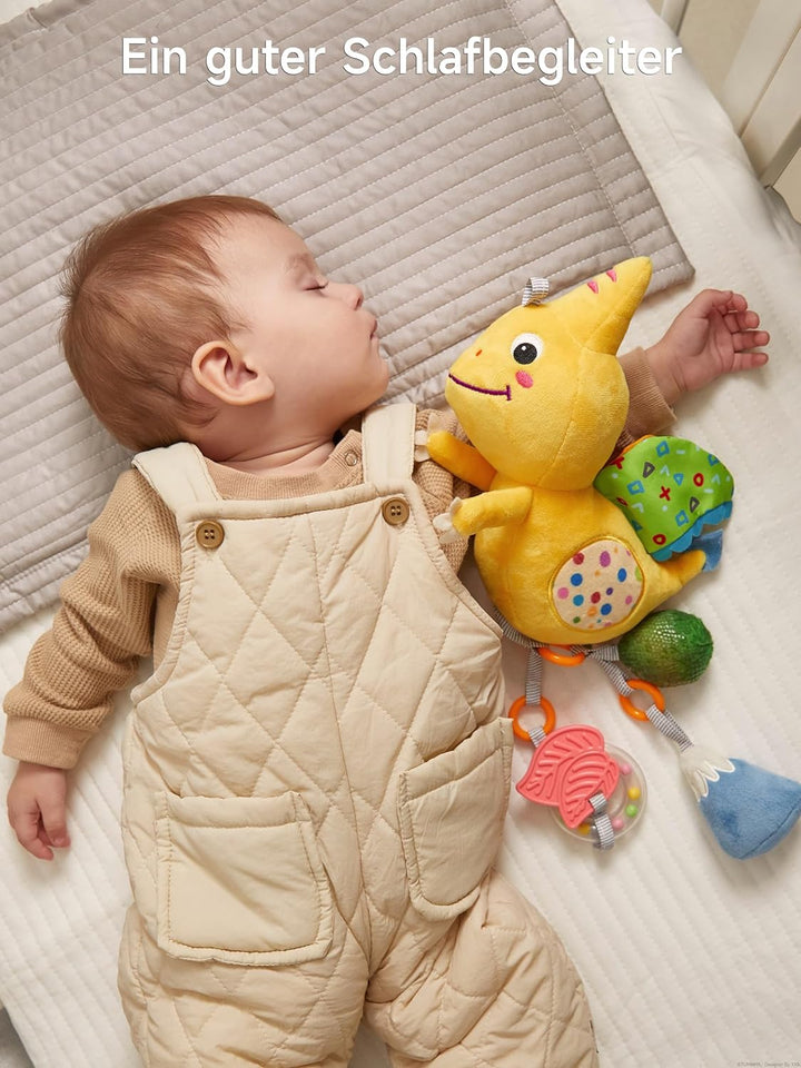 TUMAMA KIDS Baby Kinderwagen Spielzeug ab 0 2 3 4 6 7 9 12 Monate, Dinosaurier Spielbogen Anhänger G
