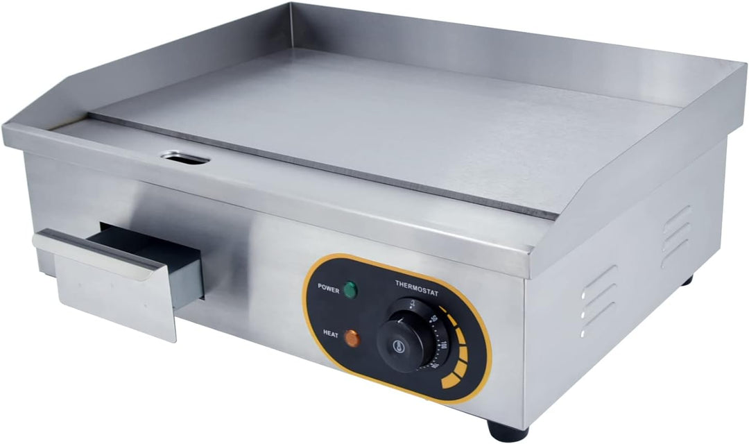 Grillplatte Elektrisch, 54cm Profi Gastro Elektrogrill Elektrische Grillplatte Elektro Tischgrill Ga