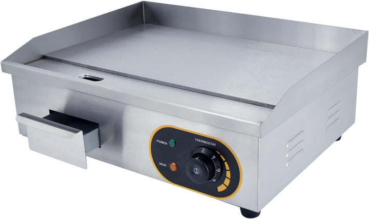 Grillplatte Elektrisch, 54cm Profi Gastro Elektrogrill Elektrische Grillplatte Elektro Tischgrill Ga