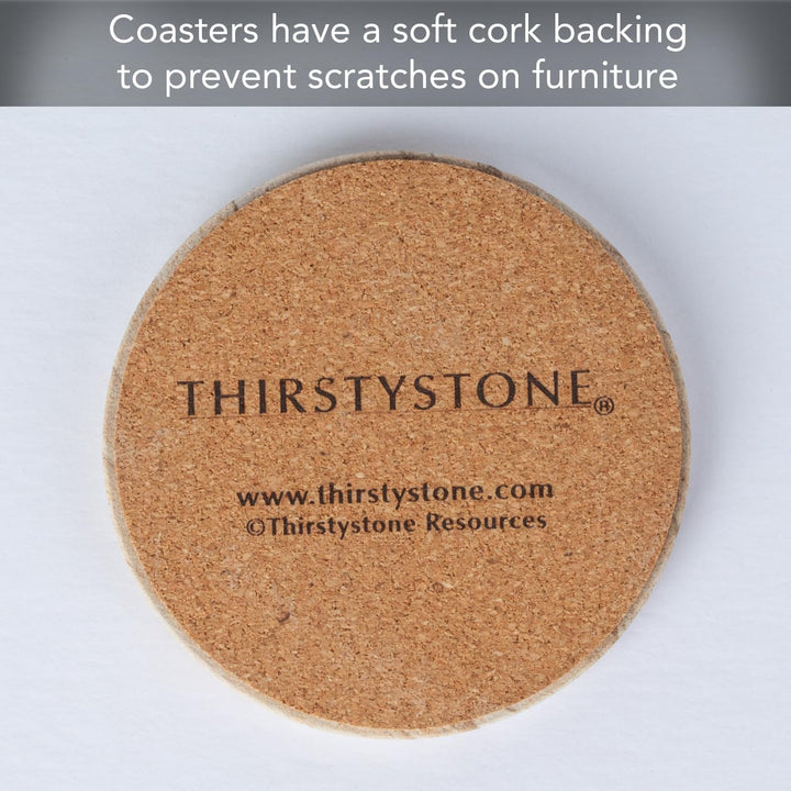 Thirstystone Untersetzer und Halter Wüstensand 4 inch round Desert Sand, 4 inch round Desert Sand