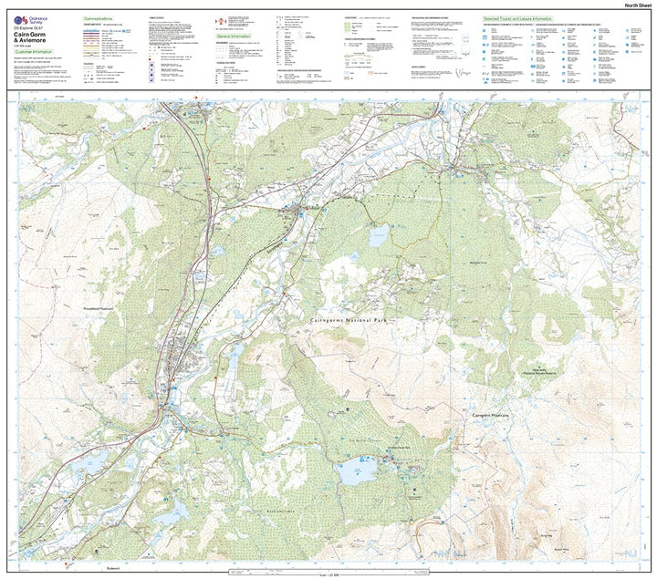 Cairn Gorm & Aviemore, Loch Morlich (OS Explorer Map), Karte