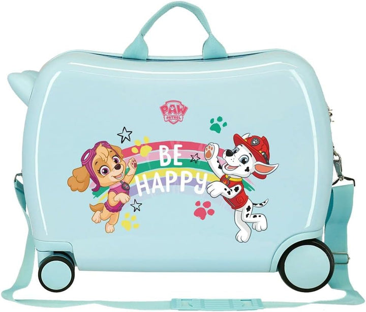 Paw Patrol Be Happy Kinder-Koffer Blau 50x39x20 cms Hartschalen ABS Kombinationsschloss 38L 2,1kgs 4