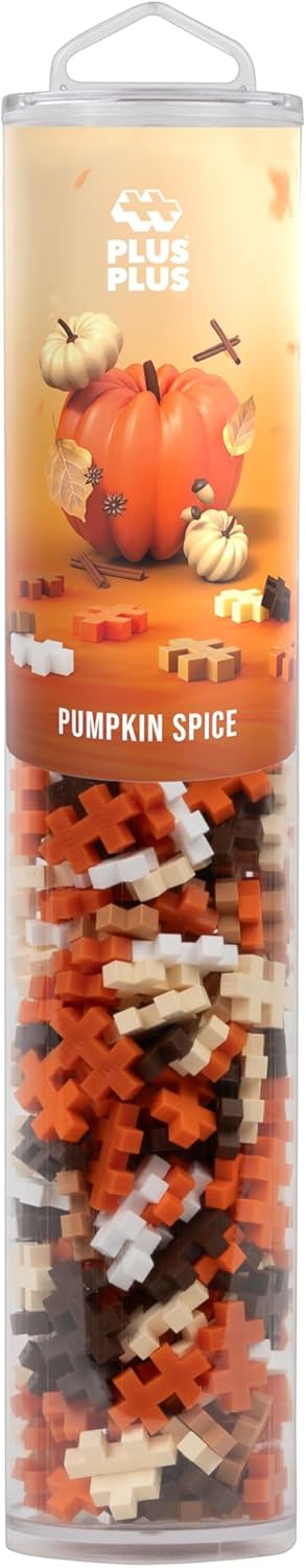 Plus-Plus - 240 Kreativ Bausteine Kürbis, Pumpkin Spice 240 Pieces Pumpkin Spice, 240 Pieces Pumpkin