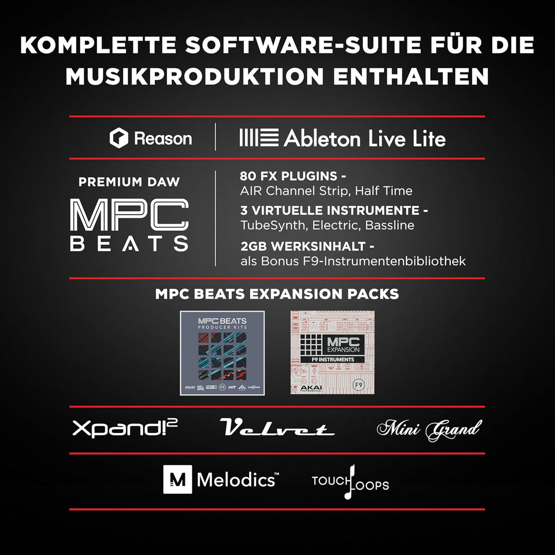 M-Audio Keystation 49 MKIII - Kompakter 49-Tasten MIDI Keyboard Controller mit zuweisbaren Reglern,