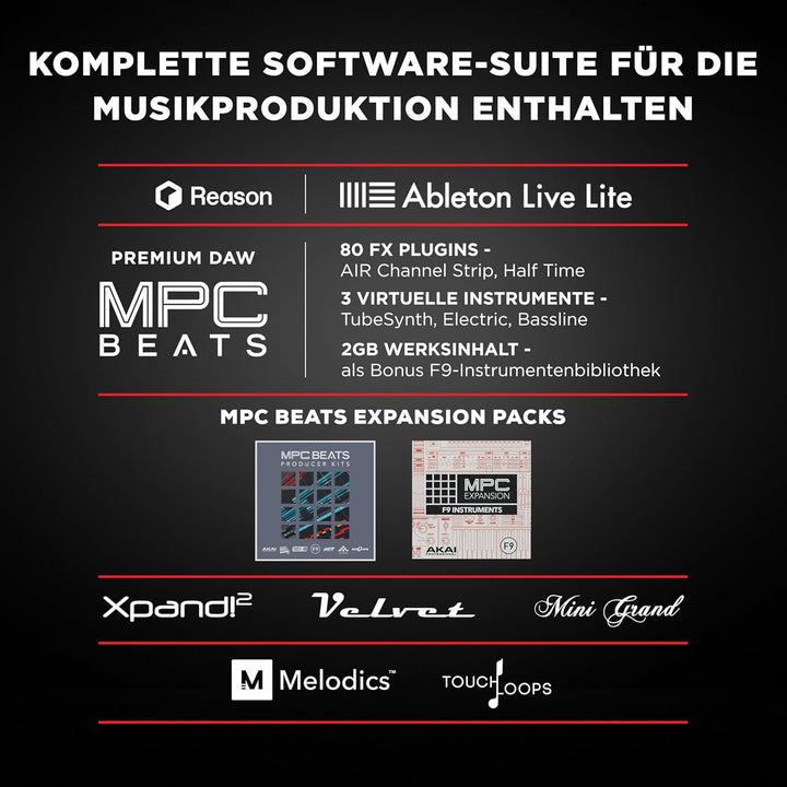 M-Audio Keystation 61 MKIII - Kompakter 61-Tasten MIDI Keyboard Controller mit zuweisbaren Reglern,