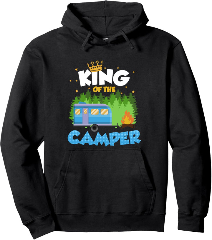 King of the Camper Campingshirt Geschenk Männer Camping Pullover Hoodie