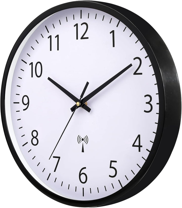 HZDHCLH Funkuhr 30 cm Grosses Ziffernblatt Wanduhr Geräuschlos,Geeignet für Schule, Zuhause, Wanddek