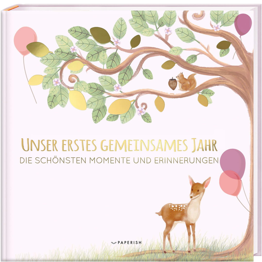 Babyalbum - UNSER ERSTES GEMEINSAMES JAHR (rosé): Die schönsten Momente und Erinnerungen - Erinnerun