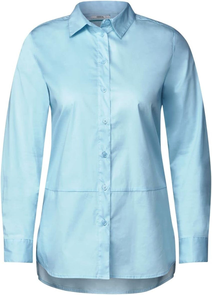 CECIL Damen B343646 Longbluse, Faded Blue, XS