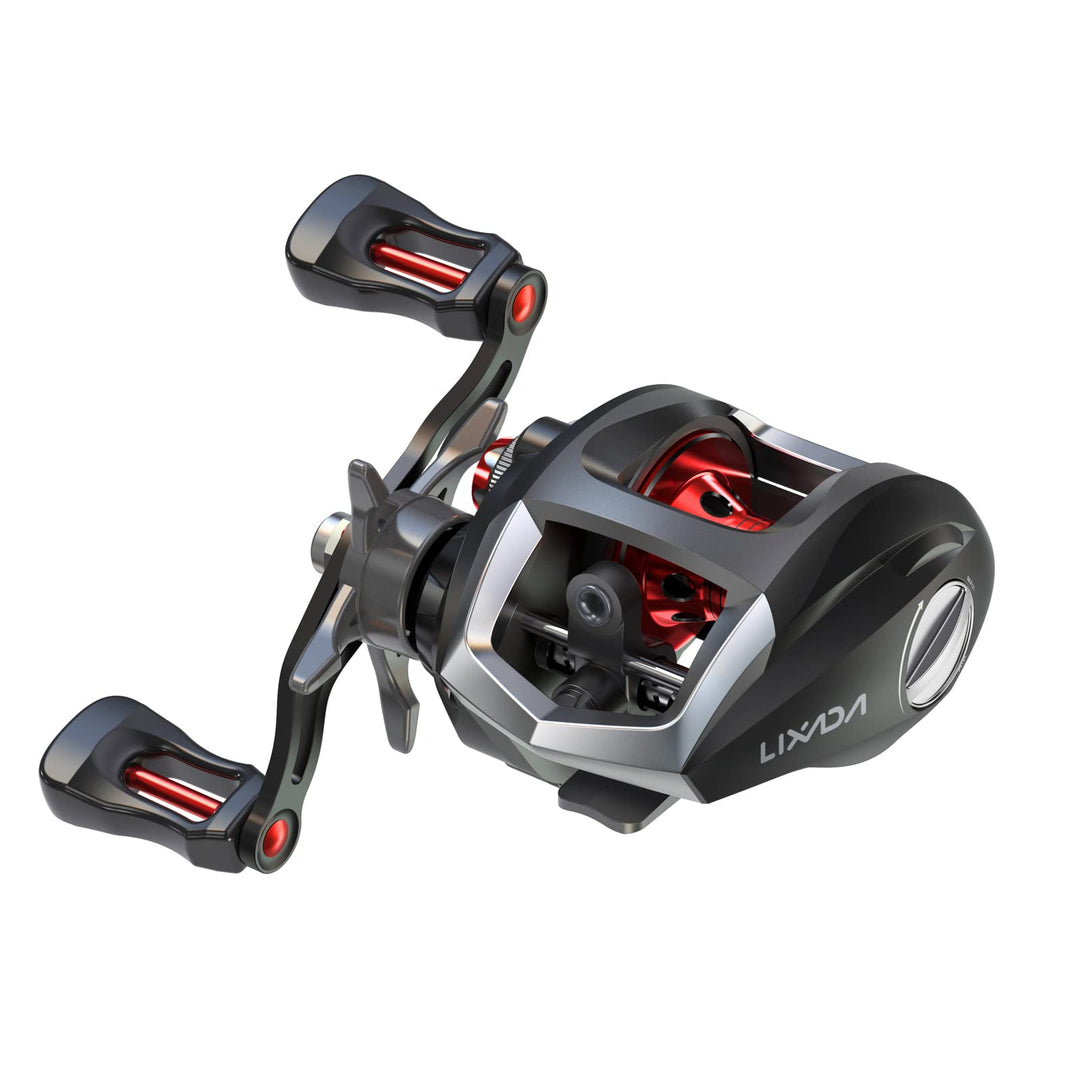 Lixada Baitcasting Angelrolle Baitcaster Rolle mit Magnetischem Bremssystem und Korrosionsbeständige