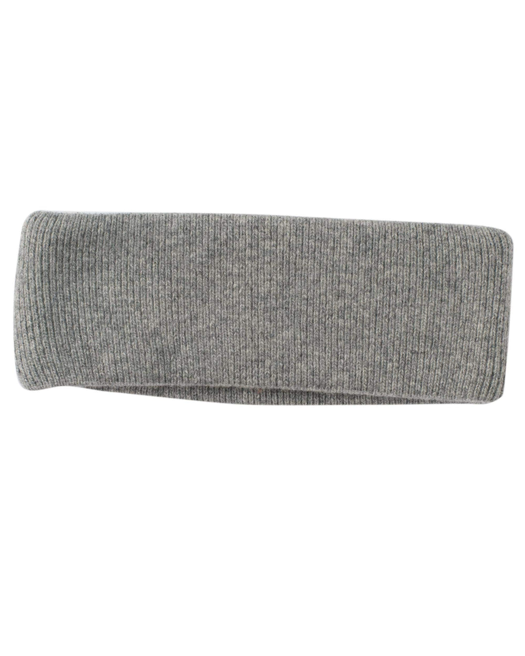 FosterNatur, Merino Stirnband mit Baumwollfutter, 100% Wolle Grau, Grau