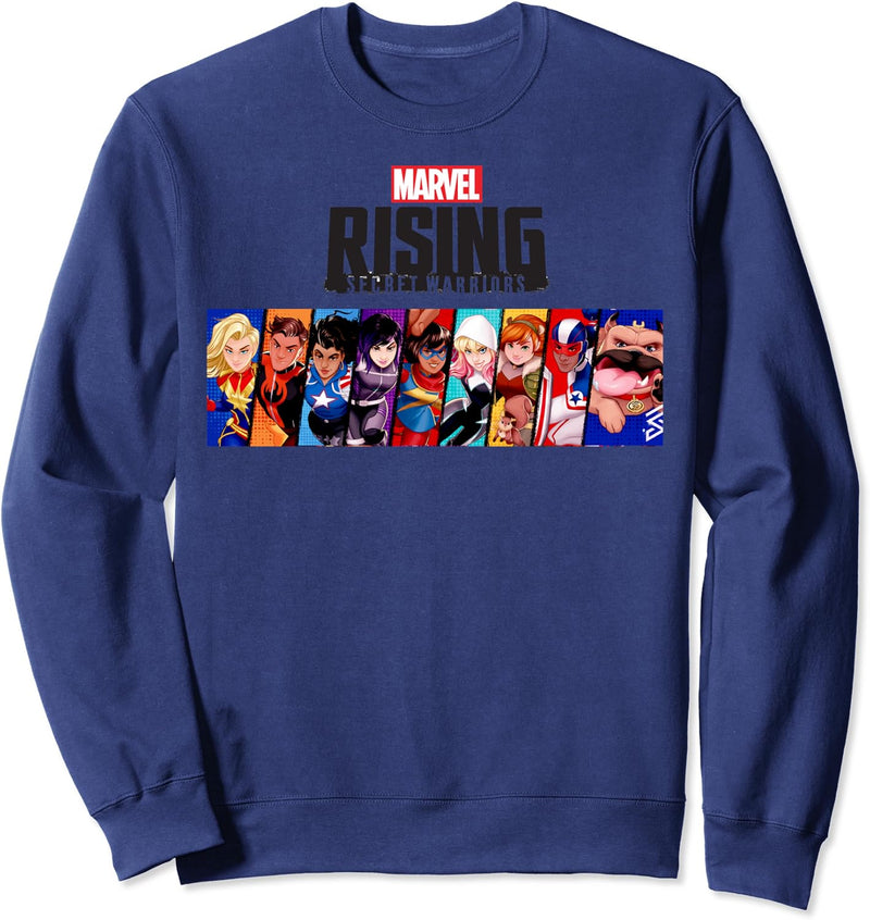 Marvel Rising Secret Warriors Portrait Panel Logo Sweatshirt