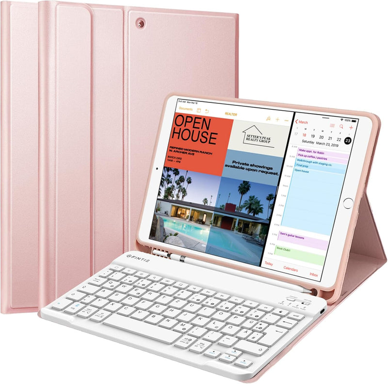 Fintie Tastatur Hülle für iPad Air 10.5" 2019 (3. Generation) / iPad Pro 10.5" 2017, Soft TPU Rückse