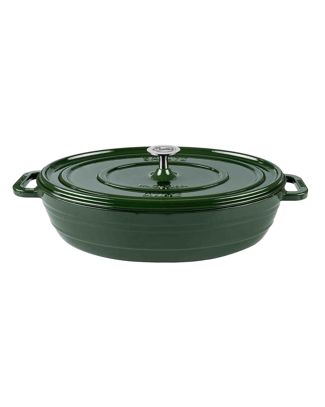 Sallys Gusseisenbräter Alime (Hunter Green Majolika), Hunter Green Majolika