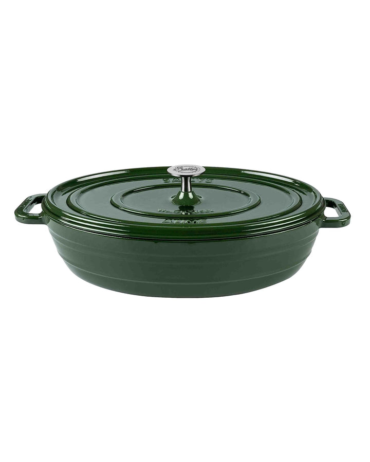 Sallys Gusseisenbräter Alime (Hunter Green Majolika), Hunter Green Majolika