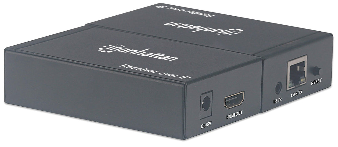 Manhattan 207959 HDMI Over IP Extender Kit Verstärkt 1080p-Signal mit Netzwerk-Switch und einzelnen