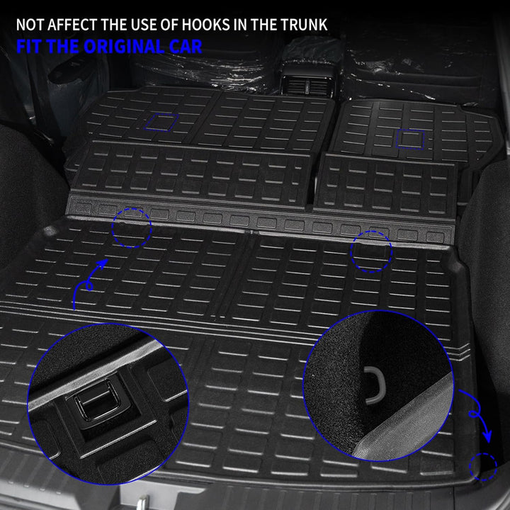 Rongtaod Cargo Mat Compatible with 2023 2024 Honda CRV Hybrid Cargo Liner Trunk Mat Back Seat Cover