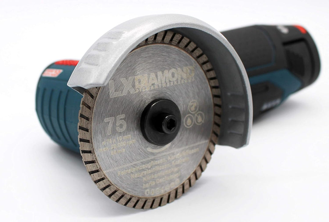 LXDIAMOND Diamant-Trennscheibe 75mm x 10mm Premium Diamantscheibe für Keramik Fliesen Naturstein Fei