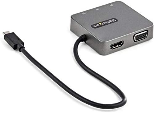StarTech.com USB C Multiport Adapter mit HDMI und VGA - Mac / Windows / Chrome / Android - USB-C & A