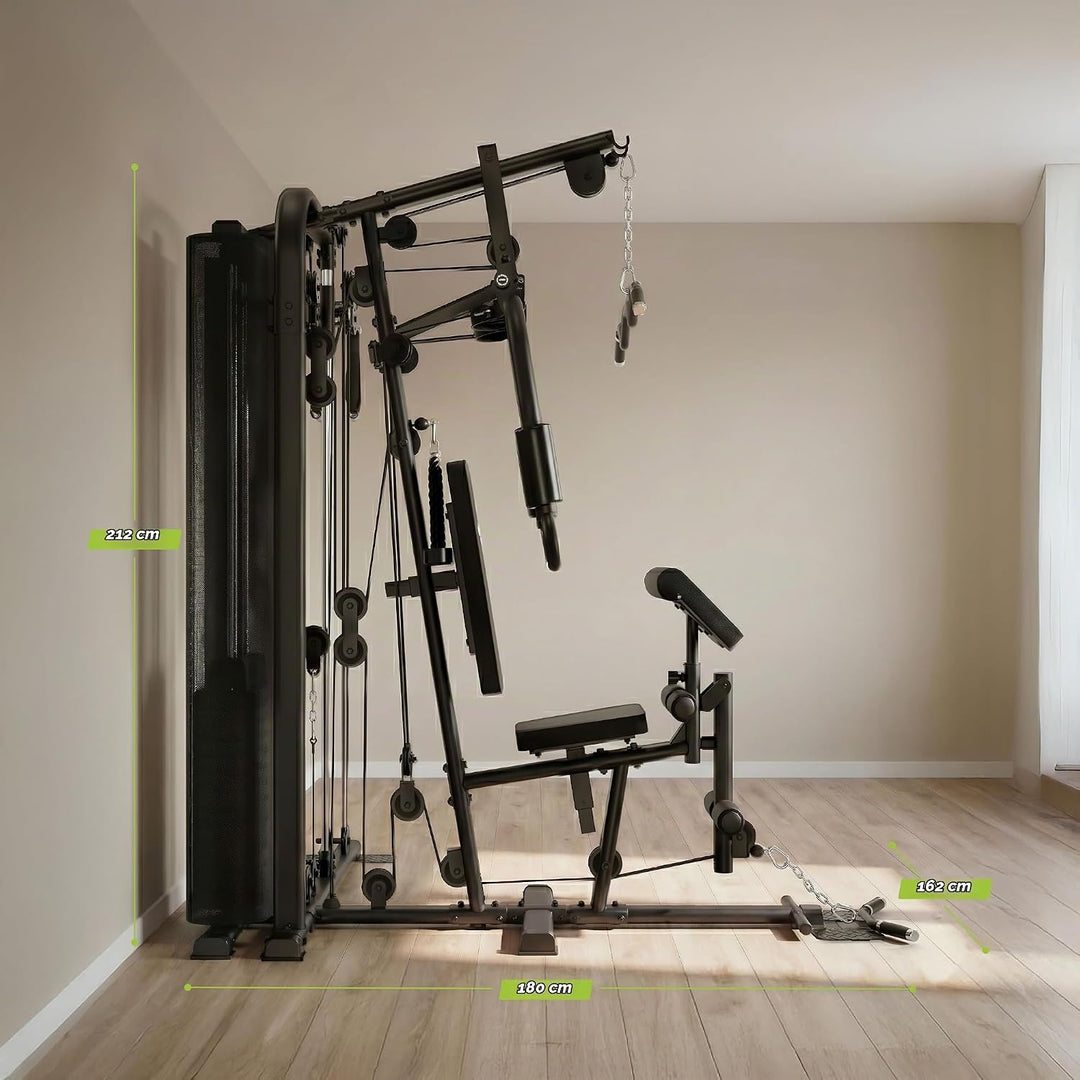 VirtuFit KH200 Homegym Kraftstation – Multifunktionales Fitness‑Kraftgerät mit 80 kg Gewichtsstapel,