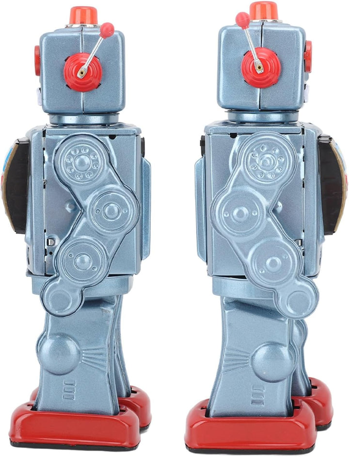 HUSHUI Metallzinn Roboter Spielzeug Retro Elektrische Rotierende Figuren Modell Erwachsene Kollektio