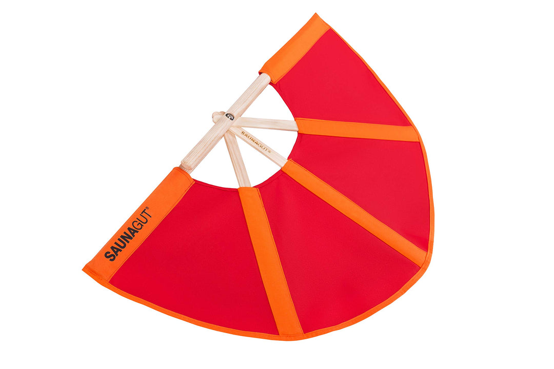 SAUNAGUT® Aufgussfächer (MINI/KLEIN, Orange-rot)