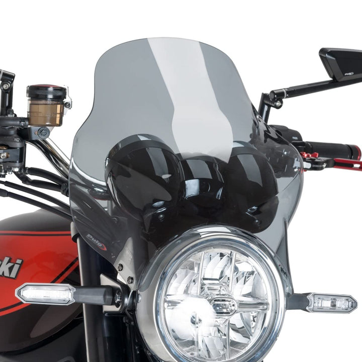 Windschild Puig Top kompatibel für Kawasaki Z 900/650 RS rauchgrau