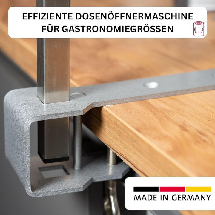 Westmark Dosenöffnermaschine zur Tischmontage, Für Gastronomie/Profi-Küchen, Länge: 84 cm, Stahl/Ede