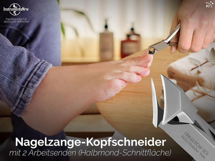 Pediküre Set mit Nagelzangen und Fusspflegeinstrumente