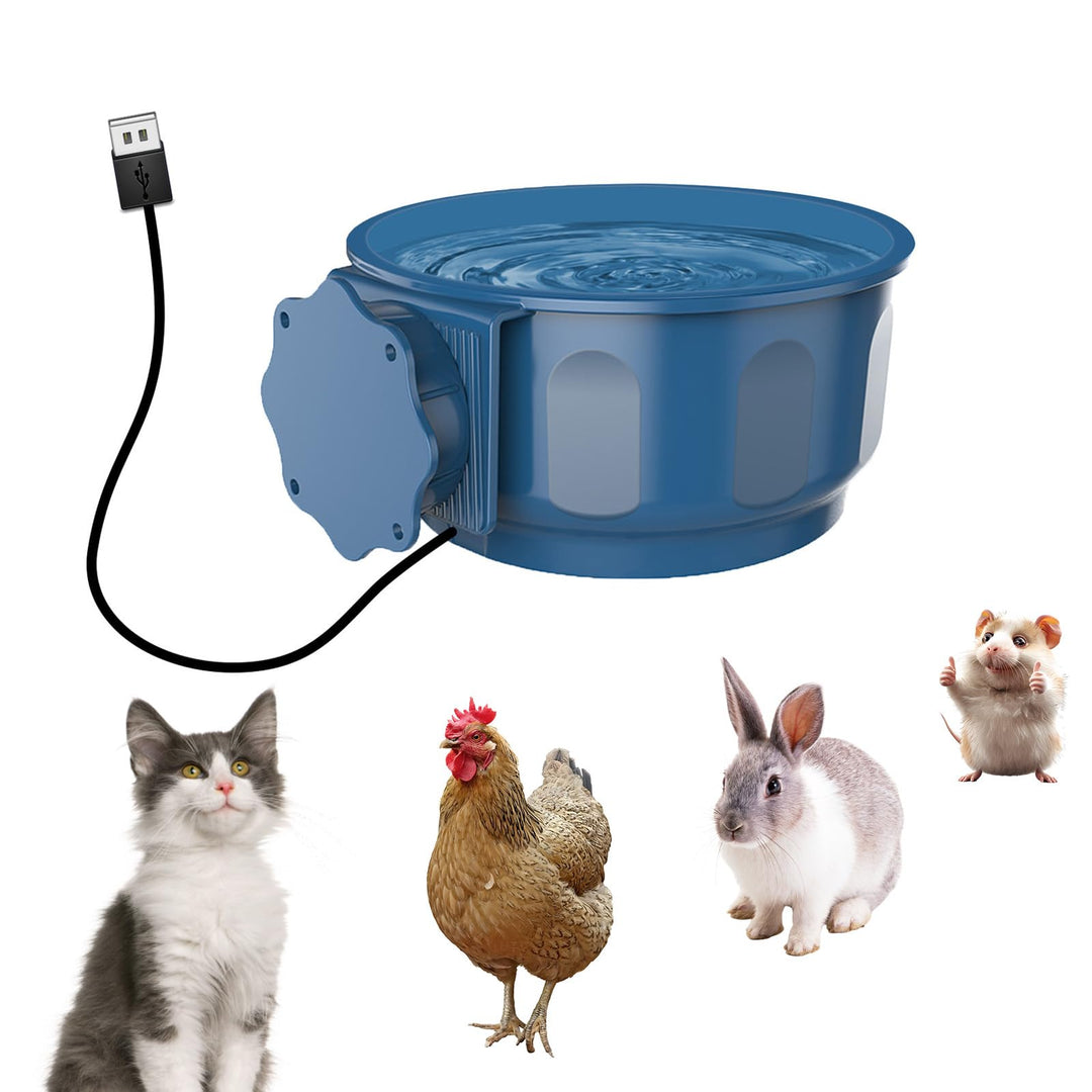 Enjoying Beheizter Wassernapf für Katzen und Hunde, elektrischer Wassernapf für den Innenbereich, fü