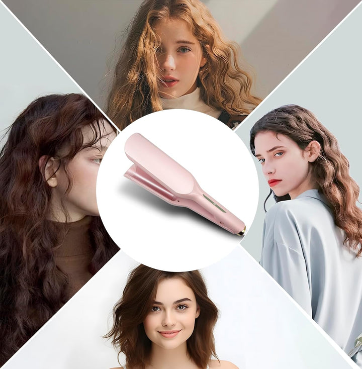 Grosscat welleneisen Lockenstab Locken für Haare 32mm, Deep Waves, Wasserwellen, Mermaid Waves, Well