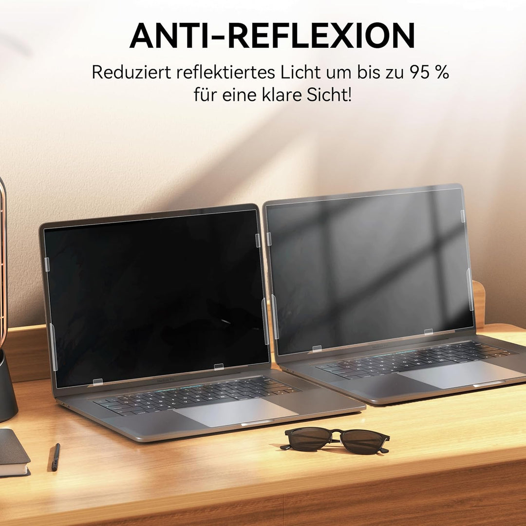 Blickschutzfilter für Laptop 13.3 Zoll 16:10 Sichtschutz,Blickschutzfolie Anti Blaulicht Blendschutz
