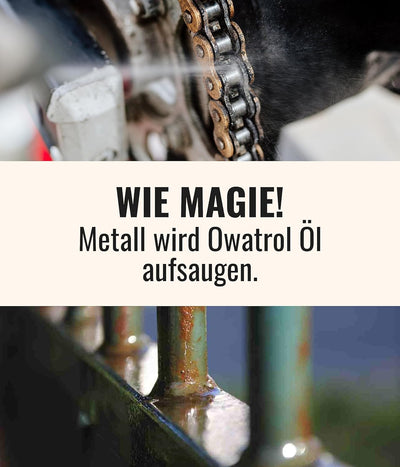 OWATROL® Rostschutz Spray 4 x [ 300ml ] - Für Metalle, Kunststoff, Glas, Holz, Farben & Lacke - Grun