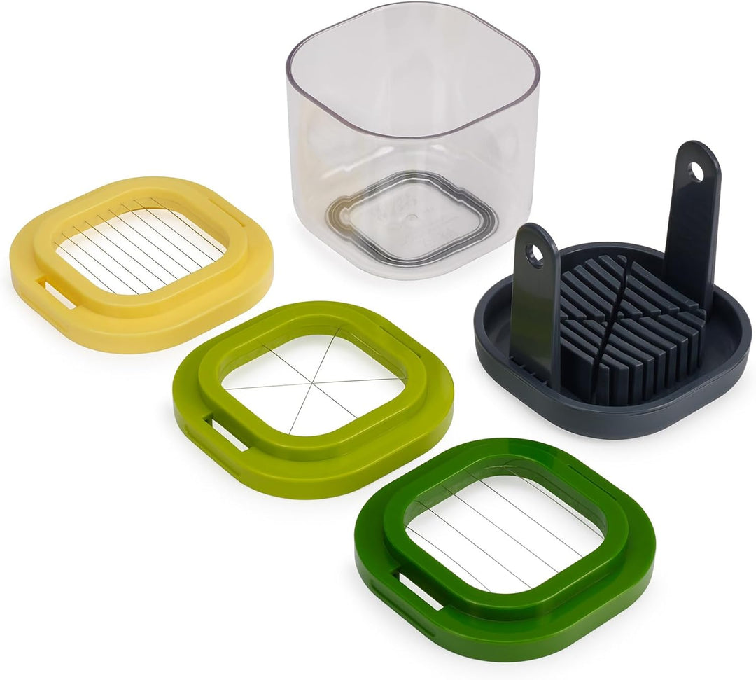 Joseph Joseph Multi-Prep Mini, 3-in-1 Kompakter, platzsparender Multifunktionsset, Gemüseschneider &