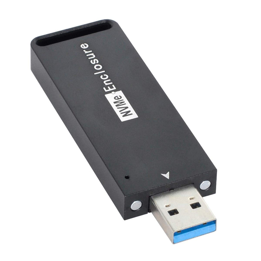 Xiwai USB 3.1 Gen2 10 Gbit/s auf NVME PCI-E M-Key Solid State Drive Externes Gehäuse 2230/2242 mm