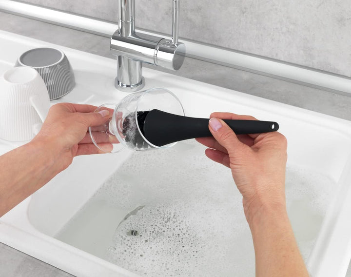 WENKO Spül-Set Mod. Empire, 4 in 1 - Spülmittelspender, Spülbürste, Spültuchhalter & Organizer, hoch