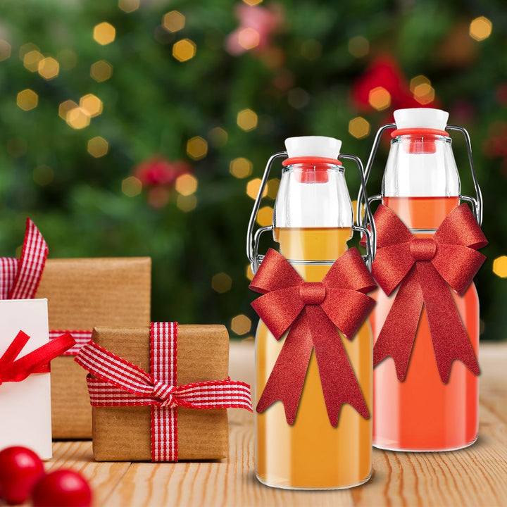 Glasflaschen 250ml mit Bügelverschluss, 10 Stück Glasflaschen zum Befüllen, Kleine Flaschen Zum Befü