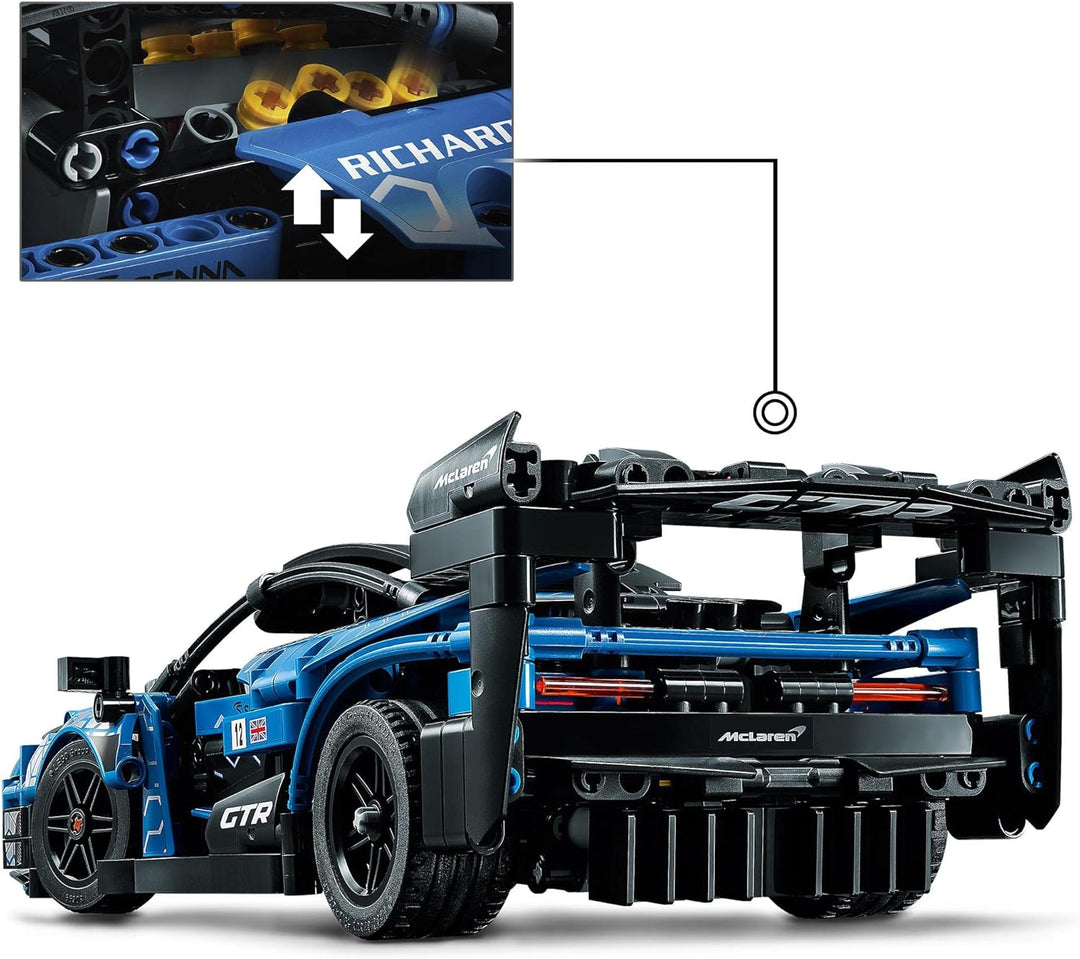 LEGO 42123 Technic McLaren Senna GTR, Modellbausatz, Spielzeugauto, Rennauto, Rennwagen-Bauset, Mode