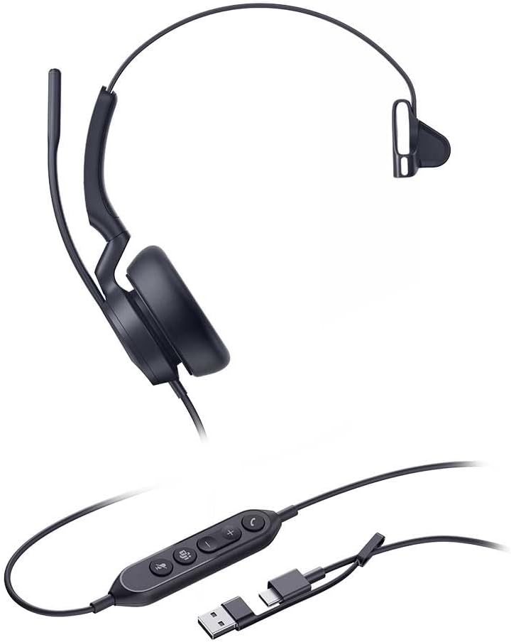 Yealink Headset UH46 Mono Teams USB-C/A UH46 Mono Teams USB C/A, UH46 Mono Teams USB C/A