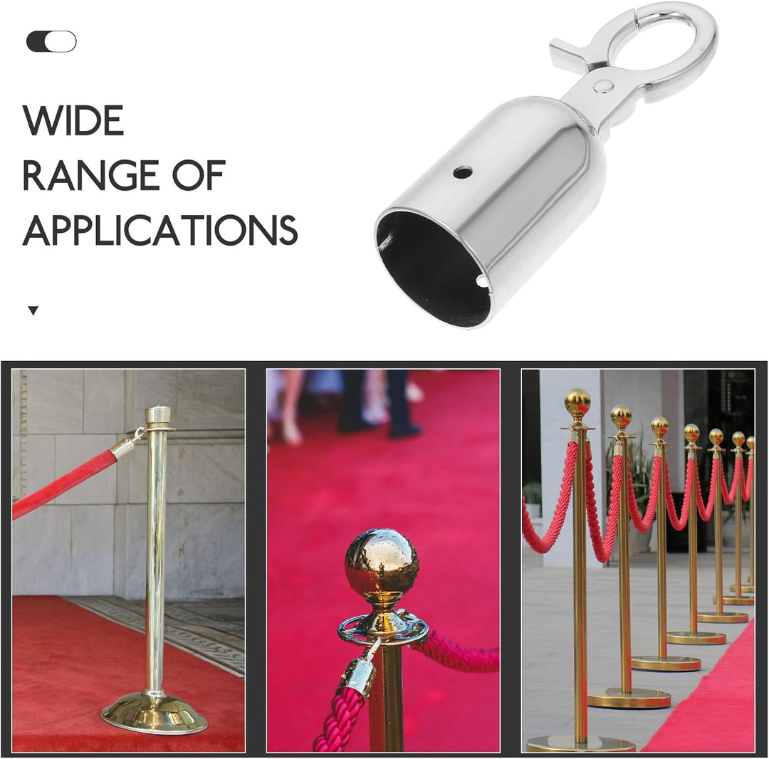 Angoily 2 Stück Seilendkappe 30 Mm Mit Haken Seilendanschlag Seilendstopper Aus Metall Seilbeschläge