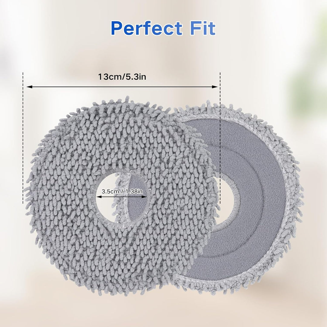 VIEWALL 8 Stück Q Revo Wischtücher Wischmopp für Roborock/Qrevo Pro/Qrevo S/Qrevo Curv/Qrevo Slim/Qr